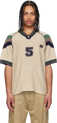 RICE NINE TEN T-shirt beige en tricot