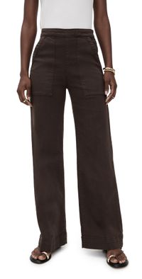 Joe's Jeans The Side Zip Wide Leg Pants Coffee Bean 30