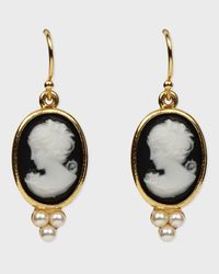 Cameo Pearly Trio Earrings