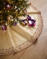 Aurelia Beaded Christmas Tree Skirt