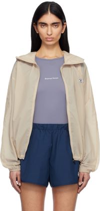 District Vision Beige Cropped Ultralight Wind Sport Jacket