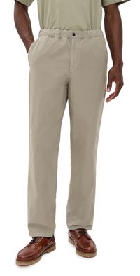 Norse Projects Ezra Relaxed Cotton Linen Trousers Clay L