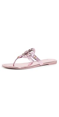 Tory Burch Miller Sandals Petunia Metallic 10.5