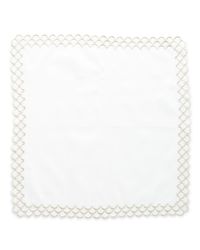 Hand Embroidered Peacock Linen Napkin