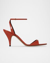 Vika Leather Ankle-Strap Sandals