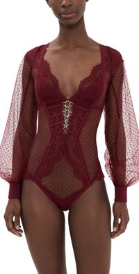 Thistle and Spire Constellation Bodysuit Burgundy 2X