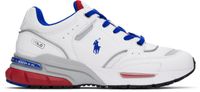 Polo Ralph Lauren White & Red Trackster 200 Sneakers