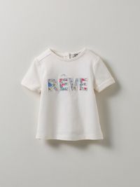 Cyrillus - T-shirt tissu liberty en coton biologique - Taille 36M - Blanc
