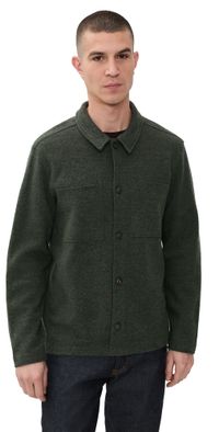 Marine Layer Boiled Wool Overshirt Olive XL