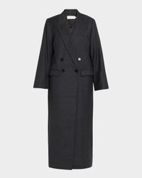 Danique Wool Check Coat