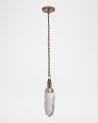 Diamante 1-Light Crystal Pendant, 5"