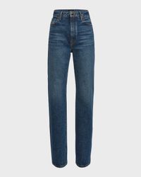 Danielle High-Rise Straight-Leg Ankle Jeans