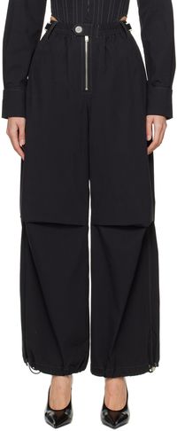 Dion Lee Pantalon parachute noir