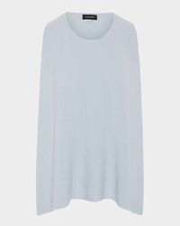 A-Line Sleeveless Round Neck Top- Mid Plus Length