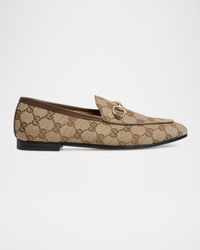 GG Canvas Flat Loafers