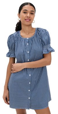 Addison Bay Sailor Dress Navy Gingham XL