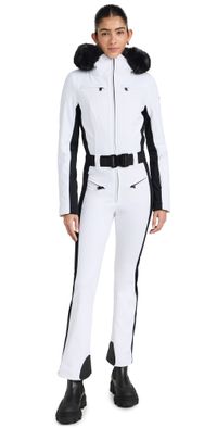 Goldbergh Parry Ski Jumpsuit Faux Border White 44