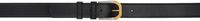 The Row Ceinture Art Deco noire en cuir de veau