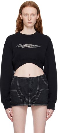 Off-White Black Bling Baseball Sweatshirt