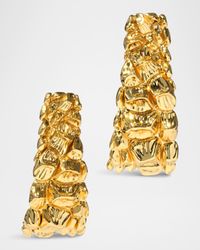 Brut Croco Hoop Earrings