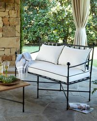 Avery Neoclassical Outdoor Bench