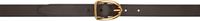 TOM FORD Brown Angled Buckle Belt