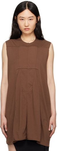 Rick Owens DRKSHDW Débardeur brun - Porterville Luxor