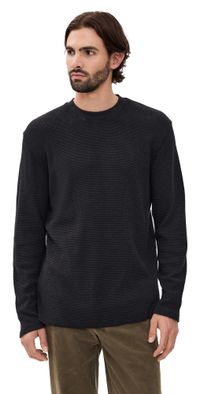 Rhythm Classic Waffle Knit Tee Black M