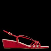 Jonak - Sandales hautes à brides en cuir - Taille 42 - Rouge