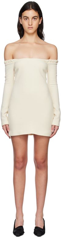 KHAITE Off-White Octavia Minidress