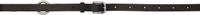 Julius Black & Silver Leather Chain Torture Belt