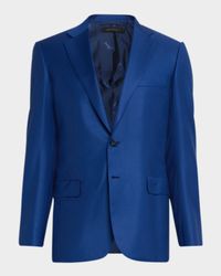 Men's Solid Blue Classic Suit