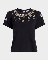 Tumbling Flowers Shrunken T-Shirt