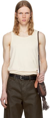 LEMAIRE Off-White Cotton Tank Top