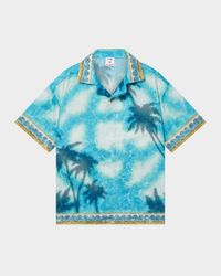 Boy's Beach Club Button Down Shirt, Size 3T-14