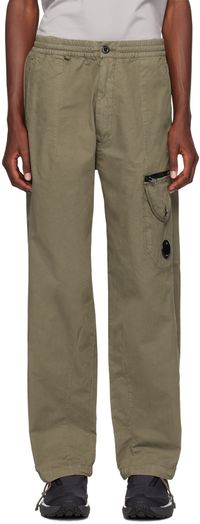C.P. Company Khaki Microreps Cargo Pants