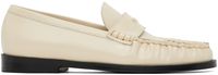 Staud Off-White Loulou Loafers