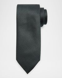Men's Micro-Birdseye Jacquard Silk Tie