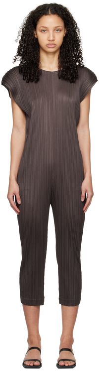 PLEATS PLEASE ISSEY MIYAKE Gray Monthly Colors January Jumpsuit