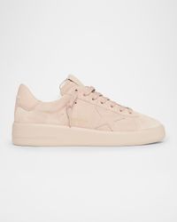 Purestar Mixed Leather Low-Top Sneakers