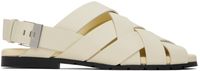Bottega Veneta Off-White Alfie Sandals