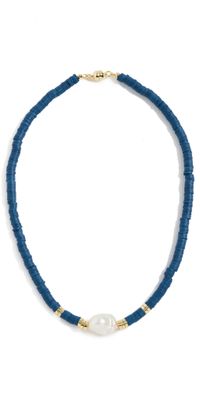 Luv Aj The Seville Pearl Necklace Blue One Size