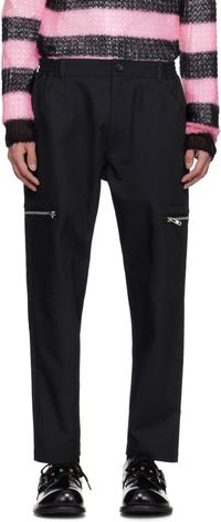Comme Des Garçons Homme Deux Pantalon Pin Head bleu marine à glissières