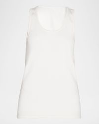 Dry Stretch Cotton Ribbed Tank Top