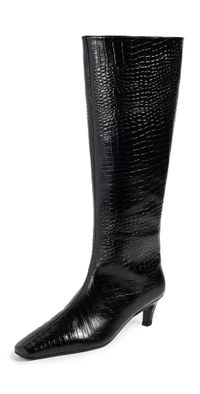 Tony Bianco Evysa Boots Black Croc 7.5