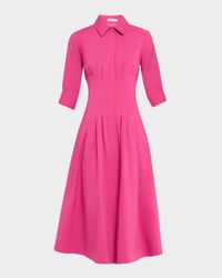 Jazz Pintuck Midi Dress