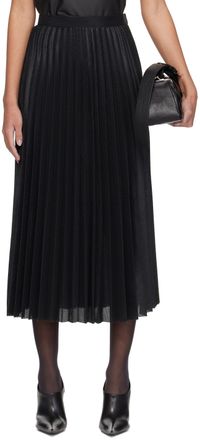 Junya Watanabe Jupe midi noire à plis