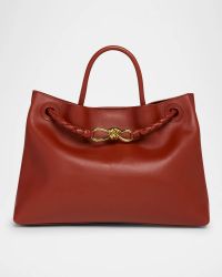 Medium Andiamo Leather Shoulder Bag
