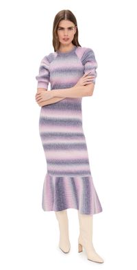 En Saison Greer Sweater Maxi Dress Purple Ombre L
