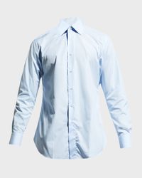 Wardrobe Essential Solid Dress Shirt, Blue